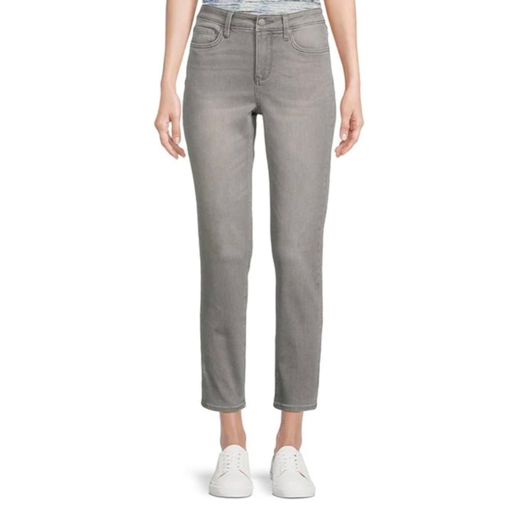 NYDJ High Waist Gray Jeans 4P Legging Denim